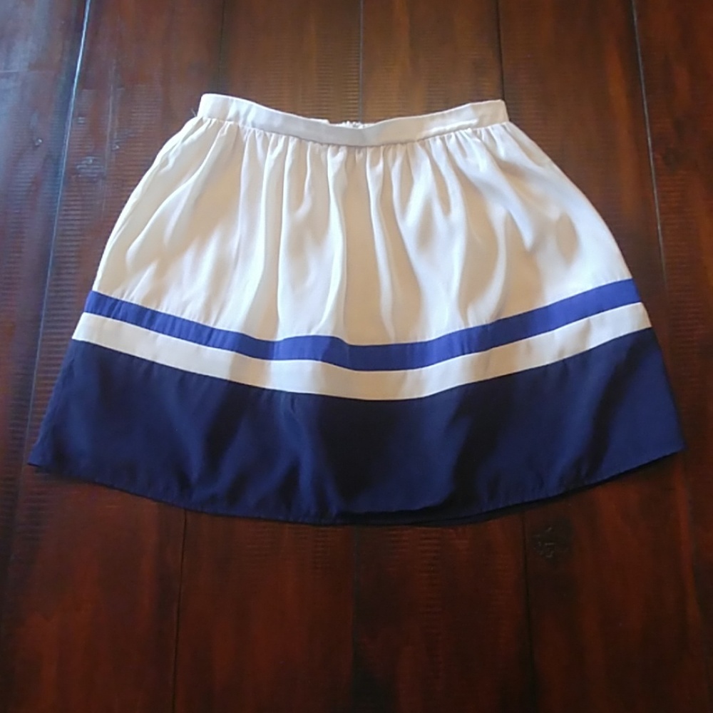 Willow & Clay Color Block Navy Skirt